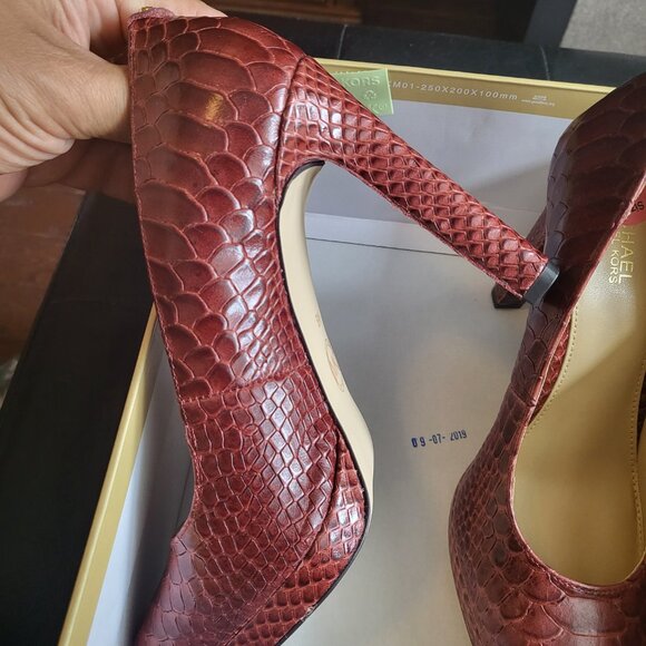 MICHAEL Michael Kors Ethel Pump Brandy Size 6 - Picture 5 of 7